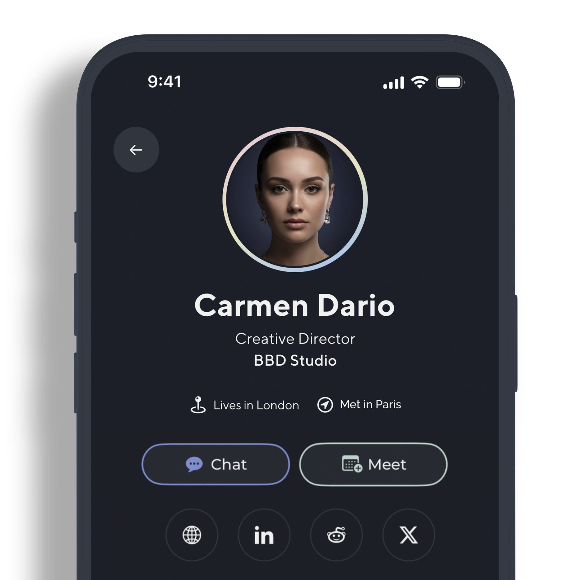 Meeting scheduler profile